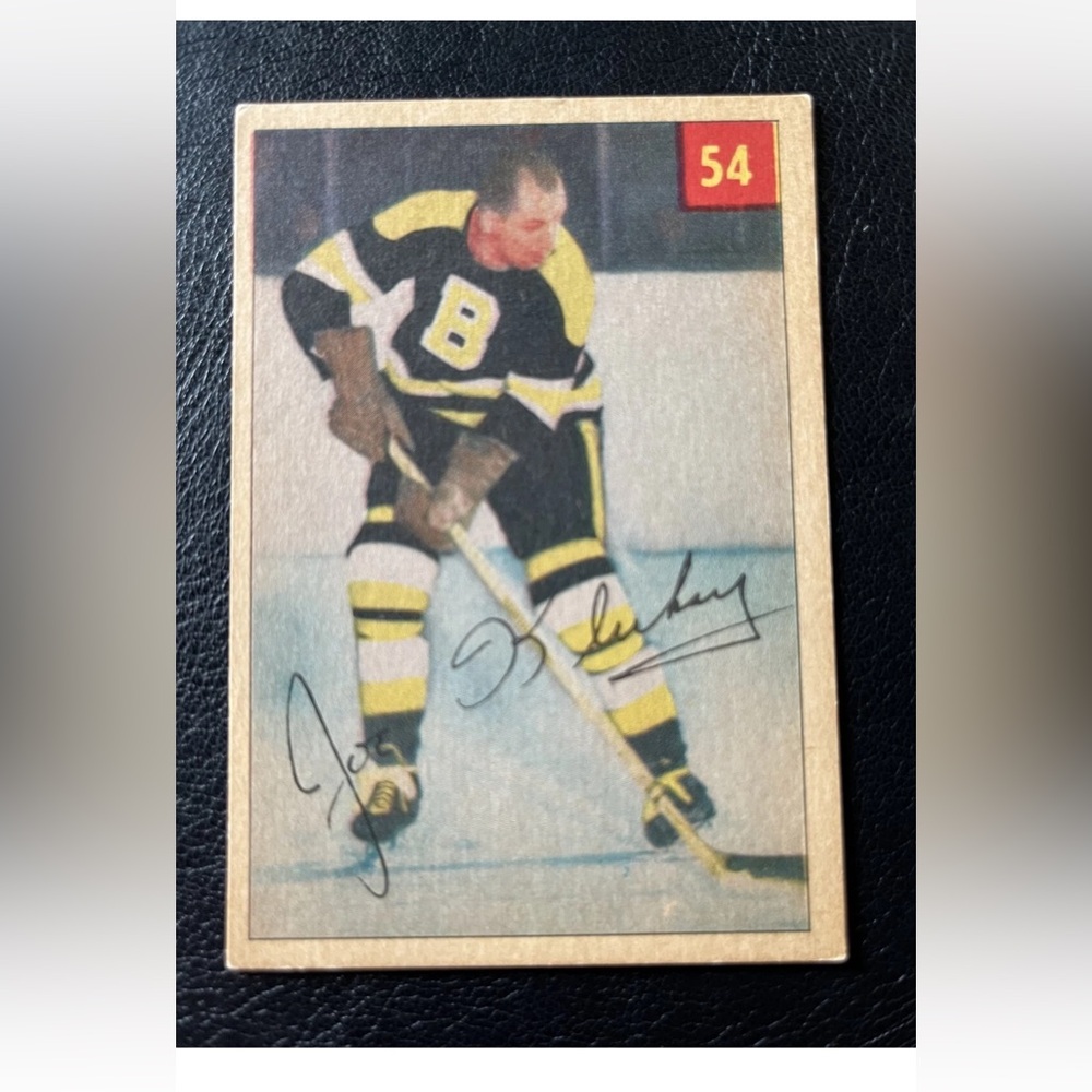 Parkhurst Vintage Hockey Card 54-55 Joe Mkukay # 54